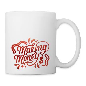 making money - Coffee/Tea Mug - white - Right