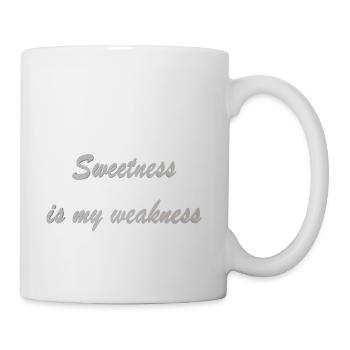Sweetness is my weakness - Coffee/Tea Mug - white - Right