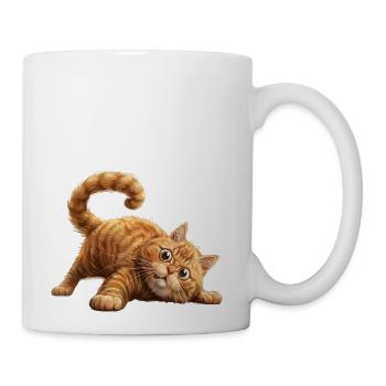 Funny Cat - Coffee/Tea Mug - white - Right