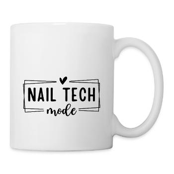 Nail Tech Mode Stylish Art For Nail Polish Salon - Coffee/Tea Mug - white - Right