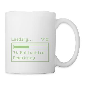 Loading... 7% Motivation Remaining - Coffee/Tea Mug - white - Right