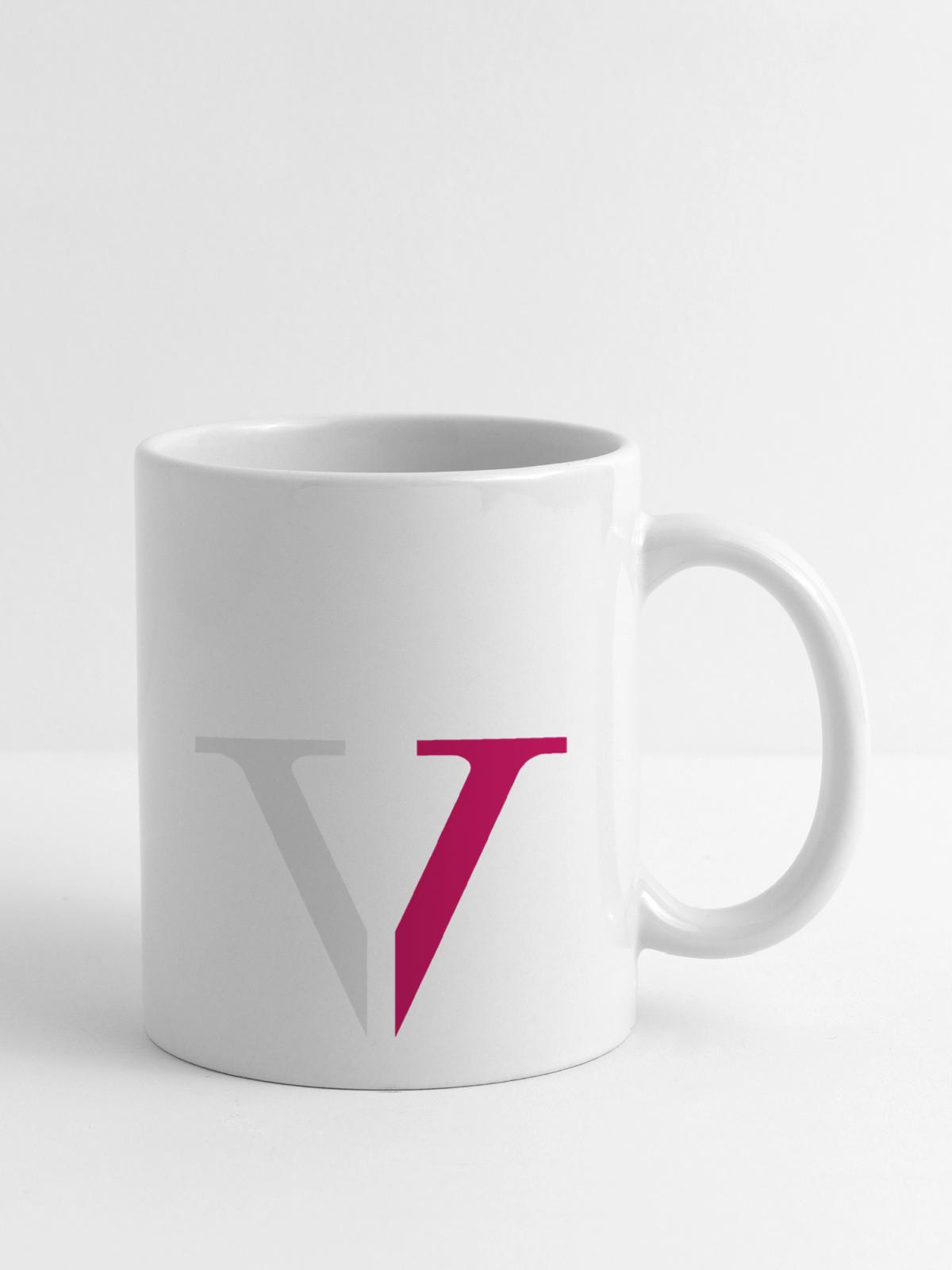 Low5ive "V" - Coffee/Tea Mug - white - Right