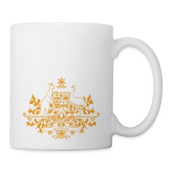 AUSTRALIA COAT OF ARMS - Coffee/Tea Mug - white - Right