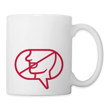 No Communicate Icon Speech - Coffee/Tea Mug - white - Right