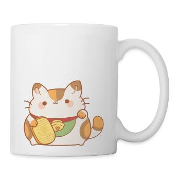 Lucky Cat V - Coffee/Tea Mug - white - Right