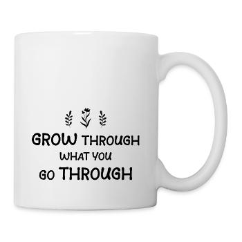 GROW THROUGH - Coffee/Tea Mug - white - Right