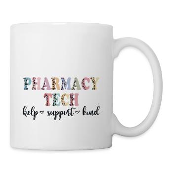 Pharmacy Tech help support kind - Coffee/Tea Mug - white - Right