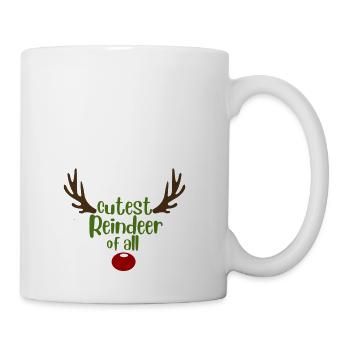 Cutest Reindeer of All - Coffee/Tea Mug - white - Right