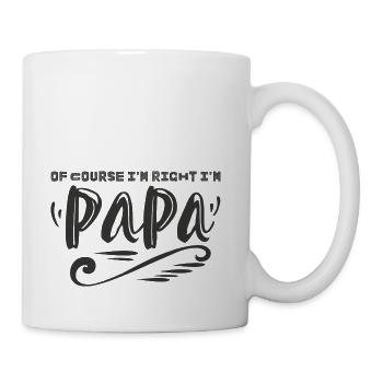 Funny Papa - Coffee/Tea Mug - white - Right