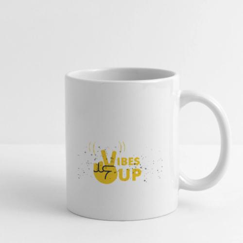 Vibrant Peace Vibes Up Design - Coffee/Tea Mug