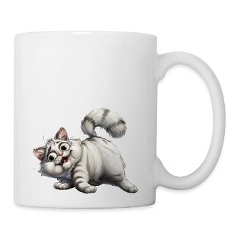 Funny Cat - Coffee/Tea Mug - white - Right
