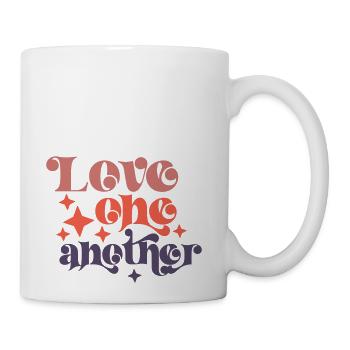 Love one another - Coffee/Tea Mug - white - Right