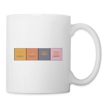 Cozy Comfy Quad Panels - Coffee/Tea Mug - white - Right