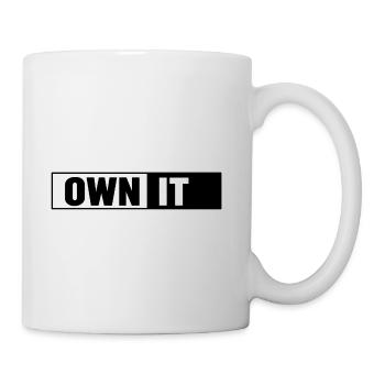 OWN IT by marlaq fashion - Coffee/Tea Mug - white - Right