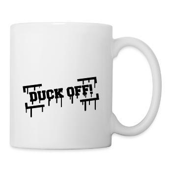 Duck Off Graffiti - Coffee/Tea Mug - white - Right