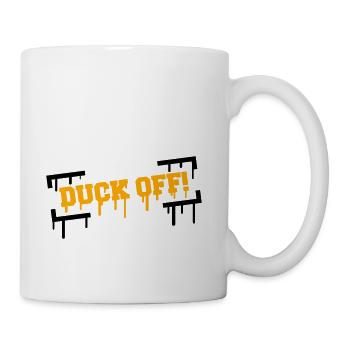 Duck Off Graffiti - Coffee/Tea Mug - white - Right
