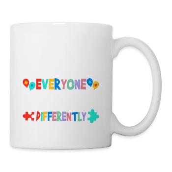 Everyone communicates - Coffee/Tea Mug - white - Right