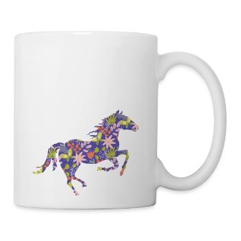Floral Horse - Coffee/Tea Mug - white - Right