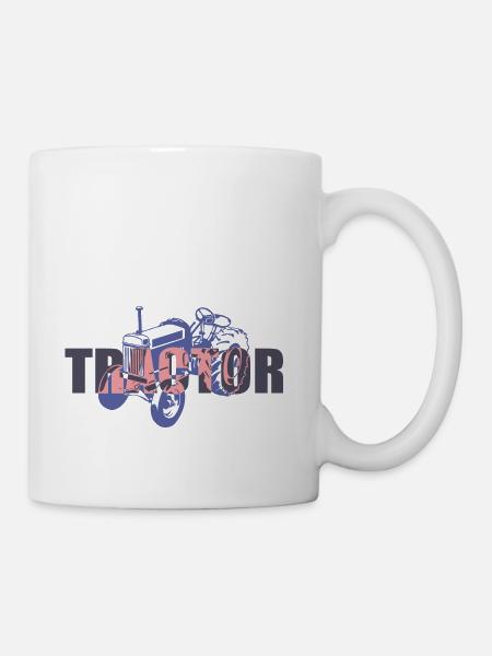 Tractor Artwork - Coffee/Tea Mug - white