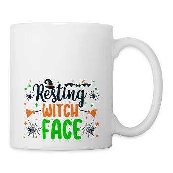 Resting Witch Face - Coffee/Tea Mug - white - Right