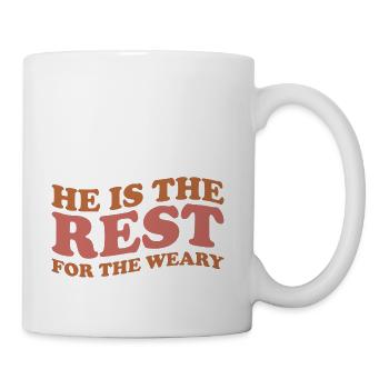 He Is The Rest For The Weary - Coffee/Tea Mug - white - Right