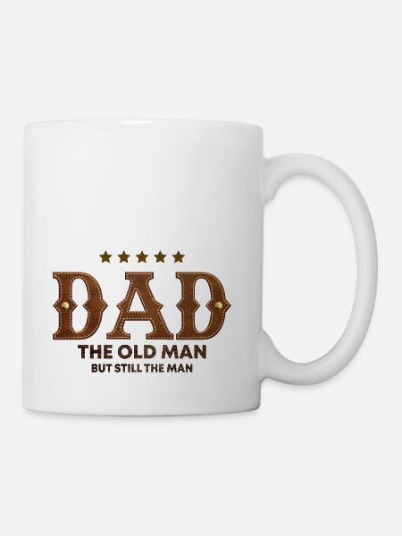 Dad The Old Man but still the Man - Coffee/Tea Mug - white