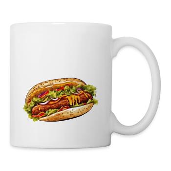 Irresistible Hot Dog with Onions, Lettuce, and - Coffee/Tea Mug - white - Right