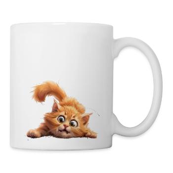 Funny Cat - Coffee/Tea Mug - white - Right
