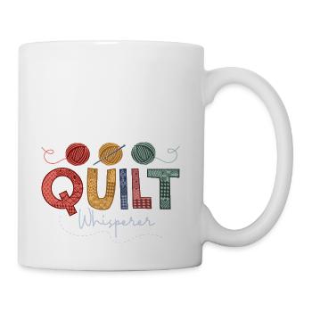 Quilt Whisperer Quilter Quilting - Coffee/Tea Mug - white - Right