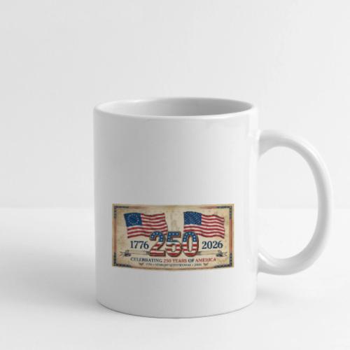 USA 250th Anniversary Flags Emblem - Coffee/Tea Mug