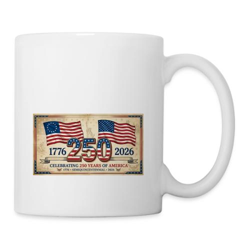 USA 250th Anniversary Flags Emblem - Coffee/Tea Mug