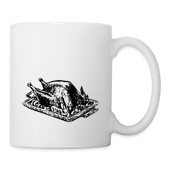 Roast turkey - Coffee/Tea Mug - white - Right