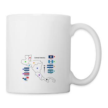 central america infographic - Coffee/Tea Mug - white - Right