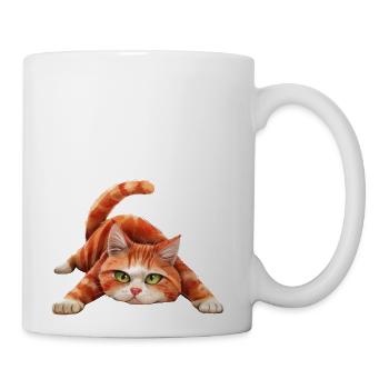 Funny Cat - Coffee/Tea Mug - white - Right