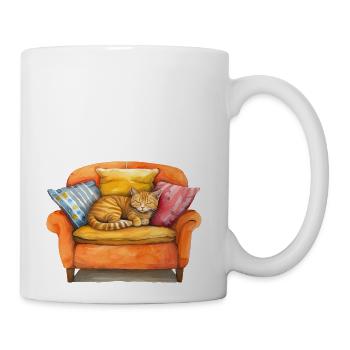 Funny Cat - Coffee/Tea Mug - white - Right