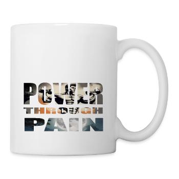 Power Through Pain - Coffee/Tea Mug - white - Right