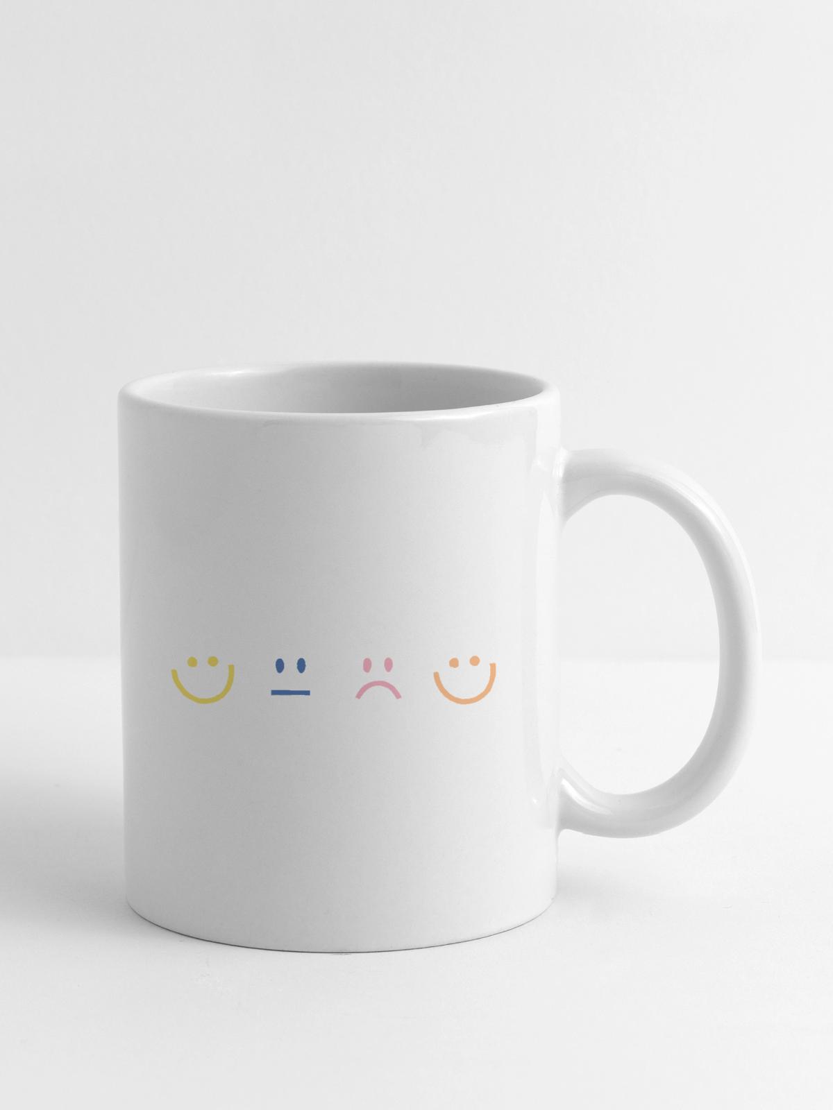 Mood Faces - Coffee/Tea Mug - white - Right