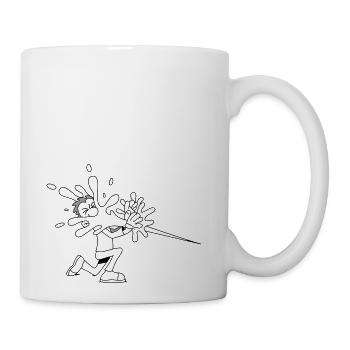 Leak Man - Coffee/Tea Mug - white - Right