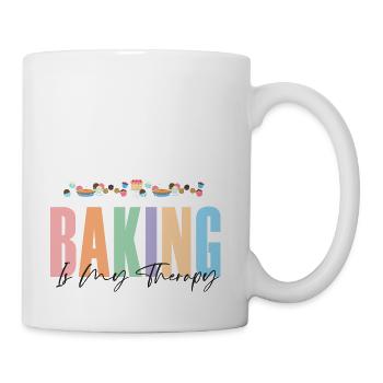 Baking is my Therapy 1 - Coffee/Tea Mug - white - Right