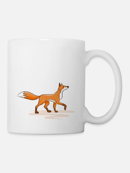 cute red fox - Coffee/Tea Mug - white