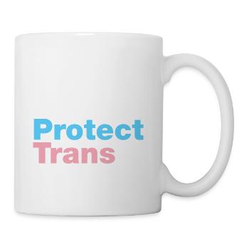 Protect Trans Kids - Coffee/Tea Mug - white - Right