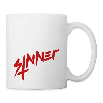 Sinner Upside Down - Coffee/Tea Mug - white - Right