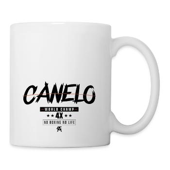Canelo Alvarez 4X World Champion - Coffee/Tea Mug - white - Right