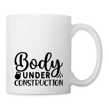 body under construction - Coffee/Tea Mug - white - Right