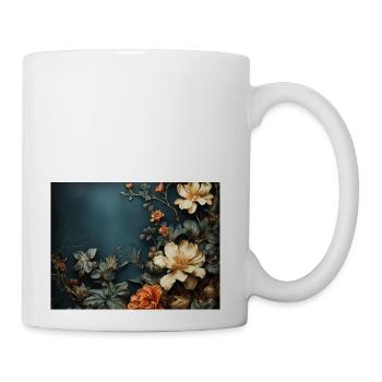 Decoration with flowers - Coffee/Tea Mug - white - Right