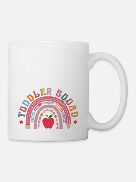Rainbow Apple Hearts Arc - Coffee/Tea Mug - white