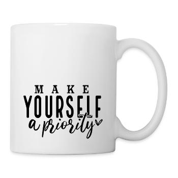 MakeYourselfapriority - Coffee/Tea Mug - white - Right