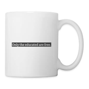 Only the educate are free product  - Coffee/Tea Mug - white - Right