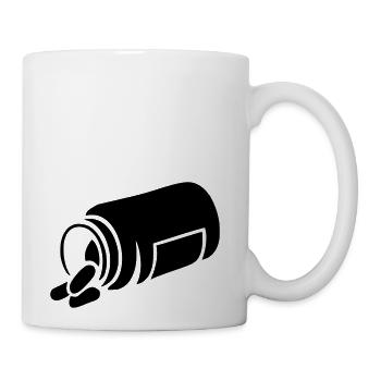Pills Bottle - Coffee/Tea Mug - white - Right
