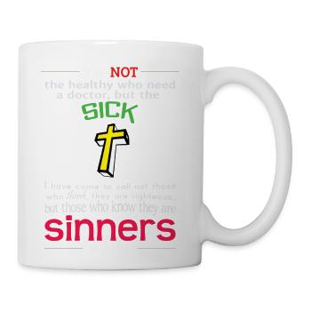 Mark 2:17 - Bible Verses - Coffee/Tea Mug - white - Right